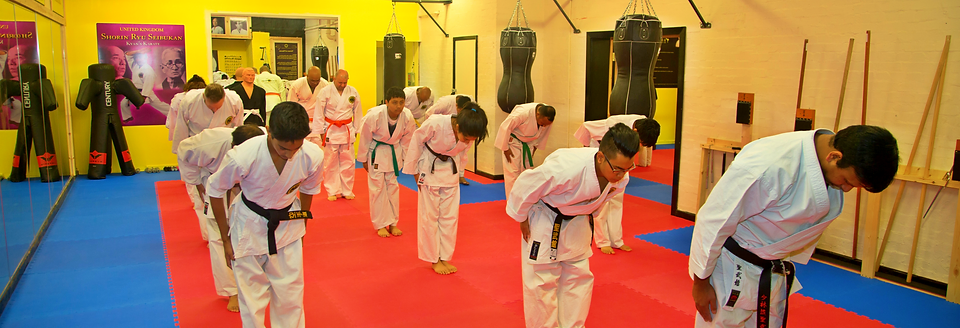 Respect our ancestors Bowing along with the sensei before our ancestors